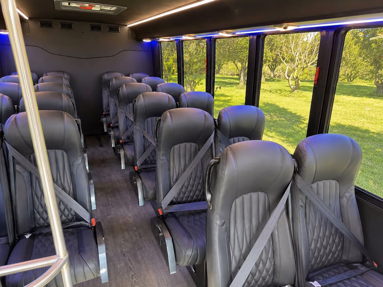 18 passenger minibus interior