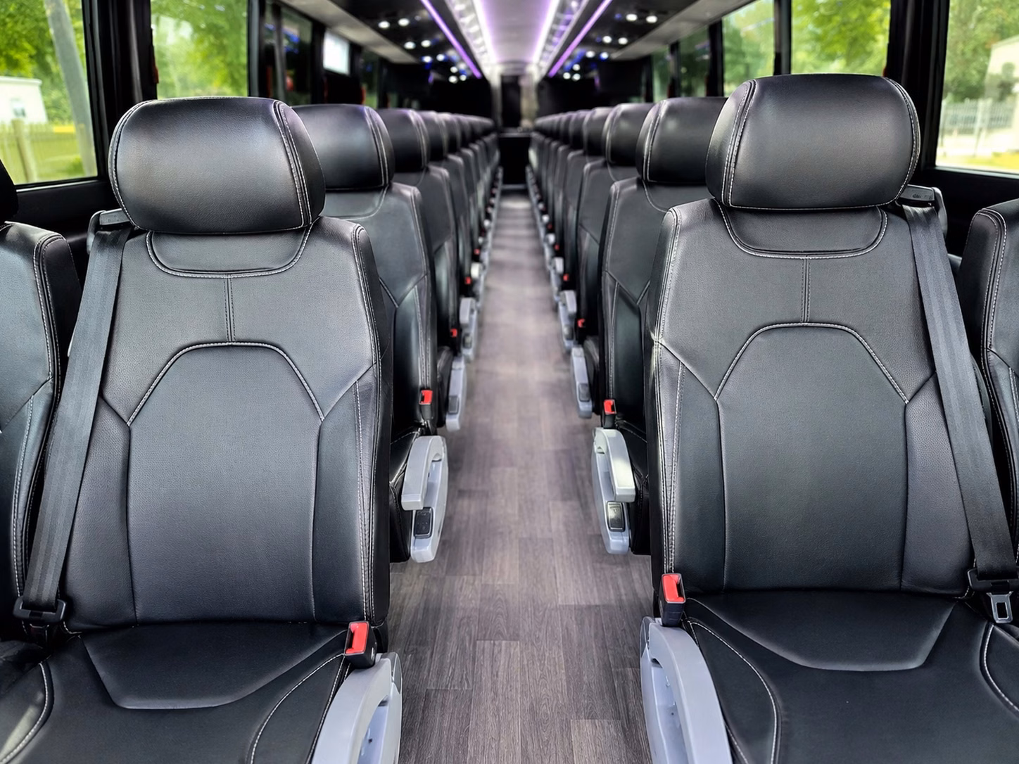 beaumont charter bus rental inside
